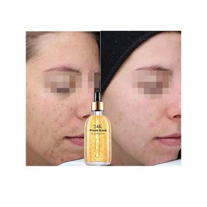 Sérum de collagène à l'or 24 carats biologique, liquide visage ciblé pour hydrater et des ingrédients complets en <span class=keywords><strong>anglais</strong></span> pour les femmes, usine de cosmétiques - Product Image 1