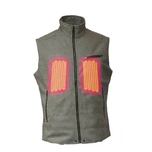 Outerwear Wearable Personalized Lightweight Electrically Custom Fit Adjustable Warmth Winter USB Rechargeable Vest Size-flexible