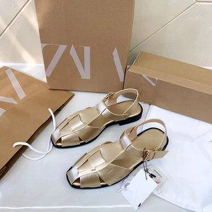 Sandali piatti a T da donna <span class=keywords><strong>Z</strong></span>, prezzo di fabbrica, nuovo stile, tinta unita, versatili, con plateau, per esterni - Product Image 4