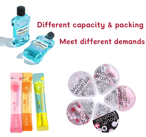 Produttore di denti sani per bambini con lavaggio della bocca da viaggio a casa pacchetto pesca menta fragola sapore Anti cavità collutorio per bambini - Product Image 3