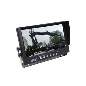 9 дюймов автомобиля зеркало заднего вида камера монитор 2 видео вход автомобильный tft цифровой сенсорный ЖК-экран дисплей видеонаблюдения для грузовика, автобуса