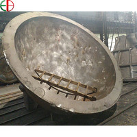 Pot de fusion en fonte sur mesure, résistant à la chaleur, pour la fusion d'alliages d'aluminium, de zinc et de plomb, destiné à la fonderie et au moulage