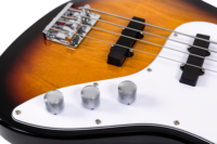 Clevan OEM Custom Jazz Bass Guitar 4 String Electric Bass S-S Pickups 41 Inch Okoume Body for Private Label Music Brands