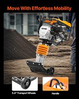 Compacteur vibrant électrique 75 kg pour travaux routiers, haute efficacité, modèle Jumping Monkey