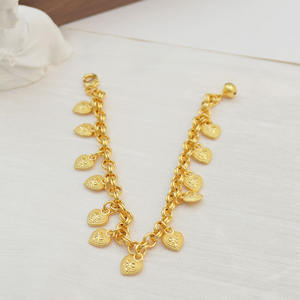 Elegante lindo corazón chapado en oro colgante encanto pulsera moda <span class=keywords><strong>hermanas</strong></span> Navidad boda fiesta regalo para mujeres - Product Image 4