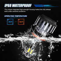 Phares LED RCJ C50 12V 50W 10000LM 6000K, étanches IP68, en aluminium, compatibilité universelle H4, nouvelle ampoule de phare de voiture