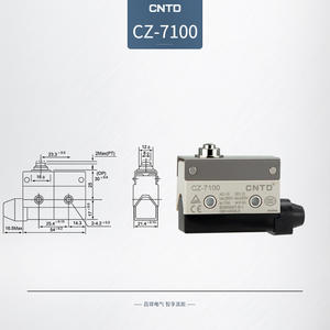 สวิตช์ไมโครแบบกด CNTD Changde CZ-7100 กันน้ำ รีเซ็ตอัตโนมัติ - Product Image 6