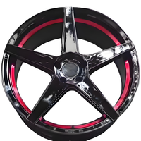 Rines de Aleación Personalizados 20x9 5x114.3 ET33 Negro Brillante Cóncavos Profundos de 5 Radios para Vehículos SUV de Alto Rendimiento