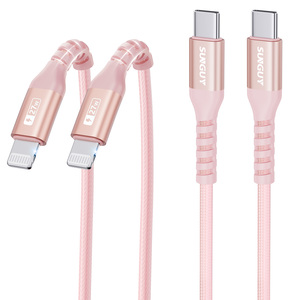 Cable de Carga Rápida Tipo C de Nailon Trenzado SUNGUY de 20 W, Cable de Datos Duradero para Teléfono, Venta al por Mayor de Fábrica - Product Image 6