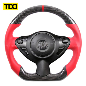 พวงมาลัยคาร์บอนไฟเบอร์แท้ TDD สำหรับรถยนต์นิสสัน 350Z 370Z G35 G35X Fx35 M35 ปี 2002 2003 2004 2005 2006 2007 - Product Image 1