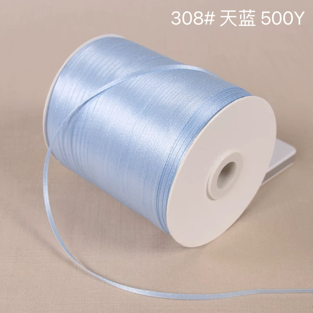308#ceinture en polyester bleu ciel