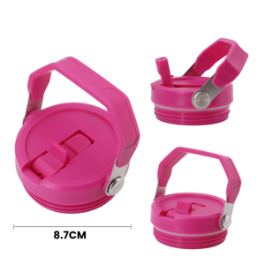Gobelet isotherme en acier inoxydable de 30 oz, couleur personnalisée, avec poignée et paille, option logo personnalisé, style américain, livraison en 2 jours - Product Image 4