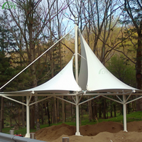 Auvent en membrane tendue PVDF Lyfe Modern pour aire de loisirs extérieure, abri de jardin et garage, forme personnalisée, protection solaire
