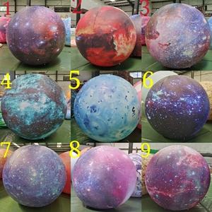 Ballons gonflables en PVC étanches à l'air avec lumière LED, planètes Terre, Soleil, Lune, Saturne et Mars, couleur personnalisée, taille 1m-5m, impression UV, durables - Product Image 4