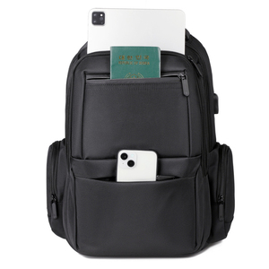 Multi-Pocket Business <strong>Laptop</strong> Backpack Large Capacity Office Work Bag with USB Charging Port Travel <strong>Rucksack</strong> for Men and <strong>Women</strong> - Product Image 4