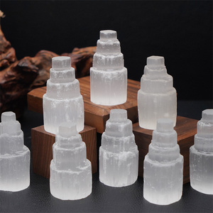 <span class=keywords><strong>Torre</strong></span> di Cristallo di Selenite all'Ingrosso, Intaglio Naturale <span class=keywords><strong>in</strong></span> Quarzo Lucidato, Punta di Gesso per <span class=keywords><strong>la</strong></span> Guarigione - Product Image 3