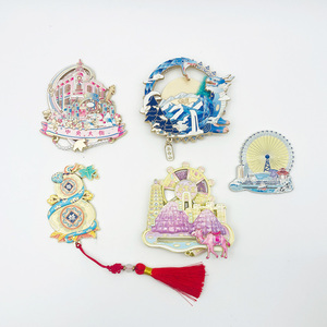 Aimant de réfrigérateur en métal personnalisé en forme de carte avec relief 3D et émail vif, souvenir touristique régional et cadeau de décoration intérieure - Product Image 6