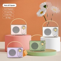 Mini haut-parleur classique professionnel, son radio vintage, portable, sans fil, Bluetooth, audio vintage
