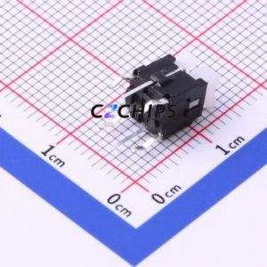 K6-6141D03 Tactile Switch Through hole Component (THT) Switch 1.6N Through Hole 6.6mm 6mm - Product Image 2
