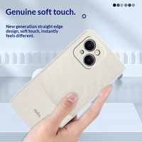 Casing HP Liquid Silicone Anti-Shock Full-Covering Minimalis Unik Trendy Desain Blok Warna Hewan untuk iPhone 14 Pro Max