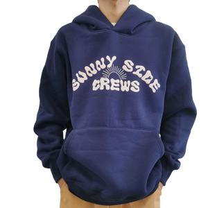 Sweat à capuche vintage personnalisé délavé à l'acide pour hommes, tissu tricoté en polyester éponge française de grande taille avec logo sur le devant - Product Image 1