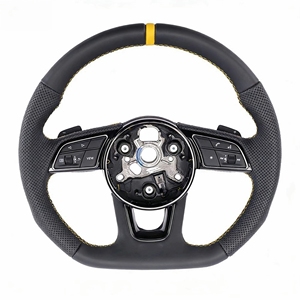 Volante in Pelle Nappa Personalizzato per <span class=keywords><strong>Audi</strong></span> A8/A6/A4 B9 <span class=keywords><strong>M</strong></span> Sport con Impugnatura da 35mm - Compatibile con Modelli <span class=keywords><strong>Audi</strong></span> - Product Image 3