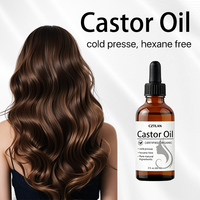Huile de ricin noire biologique en gros, pressée à froid, pour la croissance des cils, des sourcils et des cheveux, et pour renforcer la ligne des cheveux