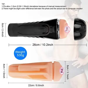 Hercules aereo tazza maschio Dildo torcia vaginale e anale canale <span class=keywords><strong>di</strong></span> simulazione <span class=keywords><strong>sesso</strong></span> canalizzato Sex Toy - Product Image 3