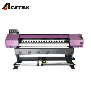 Acetek hybrid led flatbed roll to roll uv printer for ceiling film/canvas/banner printing