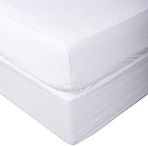 Juego de Sábanas de Lujo Blancas a Rayas de Polialgodón, Calidad Hotelera, Duraderas, Tamaño King y Queen, para Cama - Product Image 1