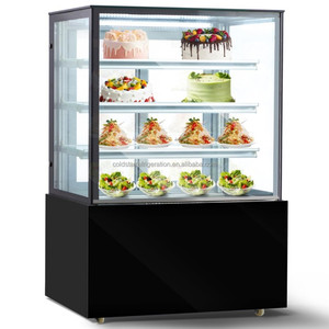 Vitrine verticale pour gâteaux, vitrine de boulangerie à refroidissement par air, réfrigérateur à boissons froides en verre, armoire de présentation pour gâteaux - Product Image 3