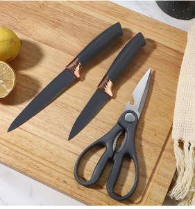 Ensemble de <span class=keywords><strong>couteaux</strong></span> de <span class=keywords><strong>cuisine</strong></span> MANJIA avec bloc de <span class=keywords><strong>rangement</strong></span>, ciseaux et support de <span class=keywords><strong>rangement</strong></span>, <span class=keywords><strong>couteaux</strong></span> de chef ultra-affûtés, ensemble universel de <span class=keywords><strong>couteaux</strong></span> de <span class=keywords><strong>cuisine</strong></span> - Product Image 3