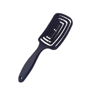 Spazzola per capelli con spazzola per capelli in plastica morbida e curva - Product Image 3