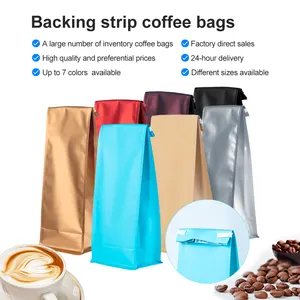 12 12Oz Với Túi Van Giấy Kraft 250G Zipper Đen 1Kg Hình Dạng 10Kg 10Oz Bao Bì 10 Cái Đáy Phẳng Cho Ounce Túi Cà Phê