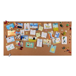 Tableau d'affichage <span class=keywords><strong>en</strong></span> liège avec notes autocollantes magnétiques et épingles - Affichage mural photo Modèle 2025 - Product Image 5