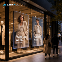 Panel de Pantalla LED Interior P1.86 para Tiendas de Moda con Opción COB HD de Paso Fino, Señalización Digital de Instalación Fija