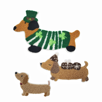 Écussons thermocollants personnalisés en chenille écologique brodés d'animaux pour badges, logos de vêtements et conceptions de vêtements