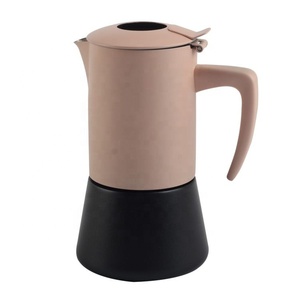 Customizable Eco-Friendly Stovetop Espresso Moka Pot Coffee <b>Maker</b> Handled Product Genre - Product Image 1