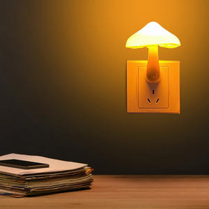 Led Night <b>Light</b> Mushroom Wall Lamp Cartoon Children's Bedroom <b>Light</b> Control Induction Bedroom Lamp Home Decoration - Product Image 4