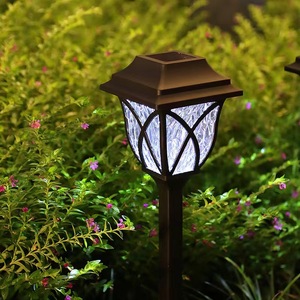 Solar Lawn <b>Light</b> Bronze Led Water Resistant Outdoor Garden Patio <b>Landscape</b> Path <b>Light</b> - Product Image 1