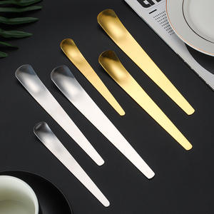 Stainless Steel Square Head <b>Ice</b> <b>Cream</b> <b>Spoon</b> Cake Cheese Dessert <b>Spoon</b> Coffee Stirring <b>Spoon</b> Food Safe Manual Operation - Product Image 2