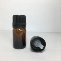 Botol tetes kaca Amber Mini 5ml, untuk Perawatan Kulit Serum wadah parfum untuk Kosmetik kapasitas 20ml 30ml 50ml