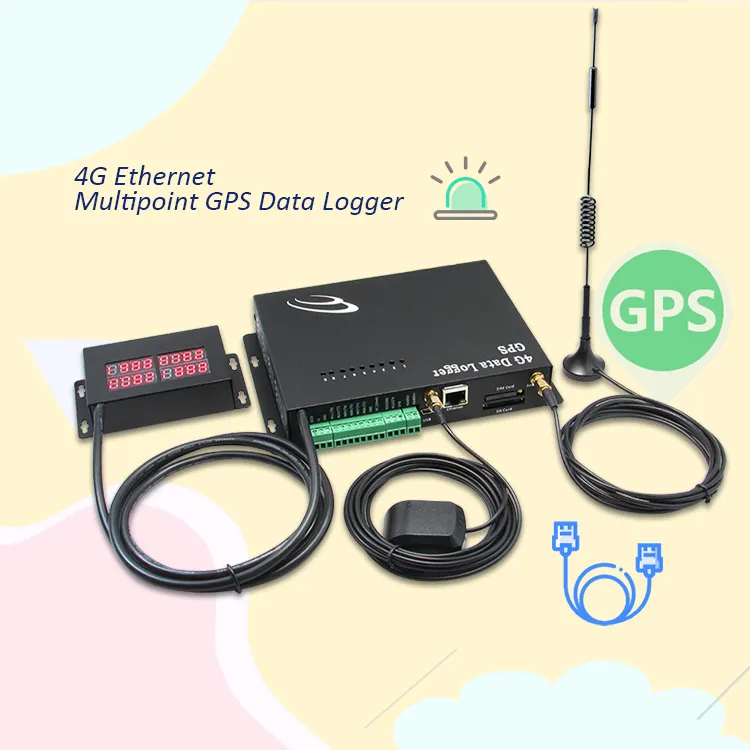 최고의 추적 장치 온도 습도 GPS 기능이있는 4G 이더넷 데이터 로거 4G 네트워크 용 데이터 로거 GPS