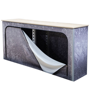 Tianyu espositore in alluminio stand counter desk portable tradeshow case tension tessuto zip pieghevole tavolo <span class=keywords><strong>da</strong></span> esposizione <span class=keywords><strong>fiera</strong></span> - Product Image 1
