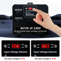 Transformador de Potencia de Alta Resistencia de 1000W, Convertidor de 220V a 110V con Bobinado de Cobre y Bobina Toroidal