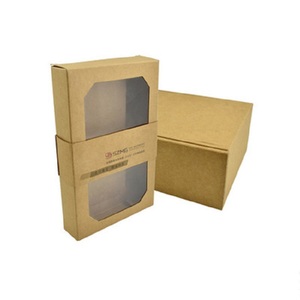 Wholesale custom transparent clear window food chocolate packaging boxes cards cake sweet