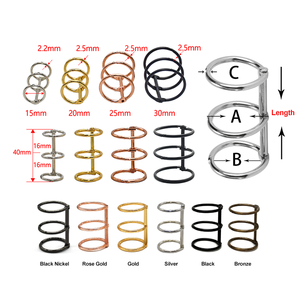En gros, <span class=keywords><strong>anneaux</strong></span> de <span class=keywords><strong>reliure</strong></span> métalliques à 3 trous de 1 pouce pour <span class=keywords><strong>reliure</strong></span> de livre DIY, calendrier de bureau doré, clip de carnet et feuilles mobiles - Product Image 3