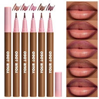Crayon Teintant Lèvres Végétalien Waterproof Longue Tenue Non Transférable à Pointe Feutre Marque Privée
