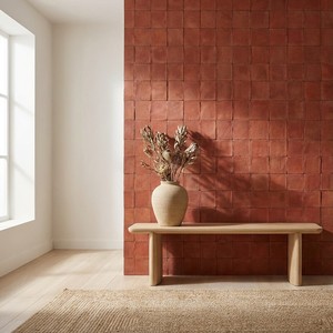 Piastrelle in ceramica Chroma Red 10x10 per uso interno ed esterno - Product Image 5