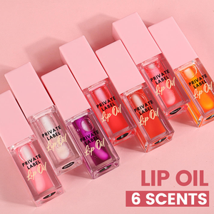 Aceite Labial Hidratante de Venta Caliente, Aceite Labial Vegano de Marca Privada con Pincel, Brillo Labial Brillante, Maquillaje al por Mayor - Product Image 1